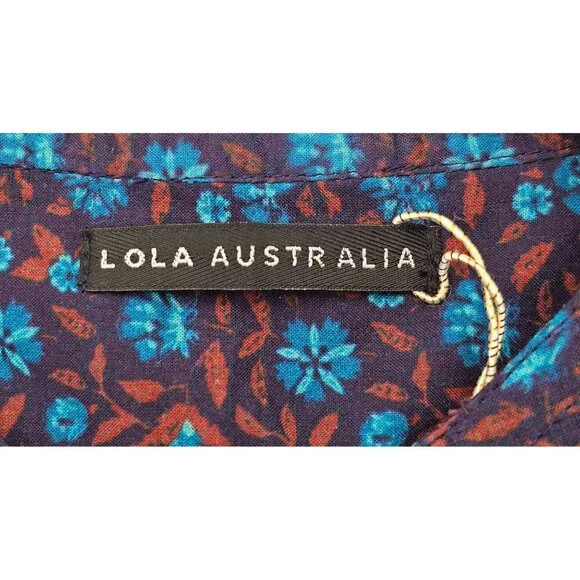 Women's - Lola Australia Blue Bell Sleeve Dress - Picture 6 of 7